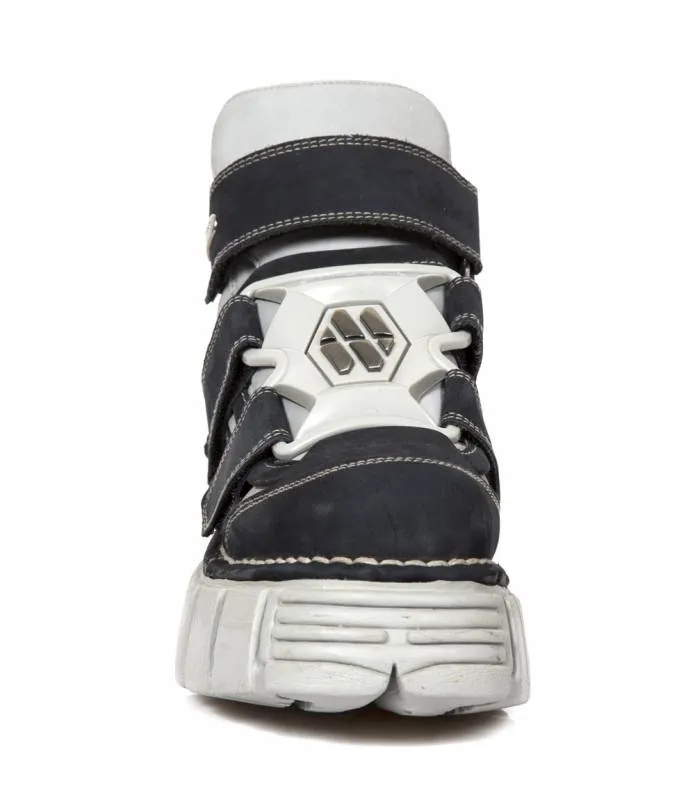 ZAPATOS PIEL NUBUCK GRIS CIERRE VELCRO NEW ROCK ORIGINAL 285S23