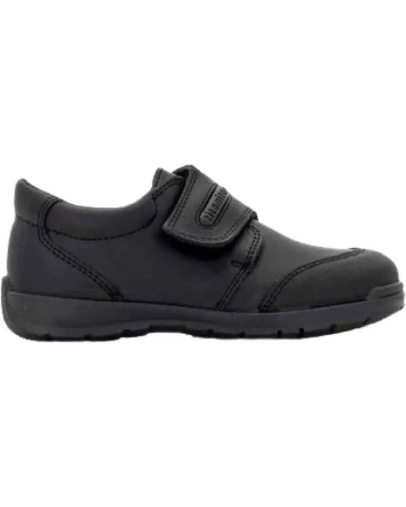 Zapatos TITANITOS  de Niño COLEGIAL VELCRO  NEGRO