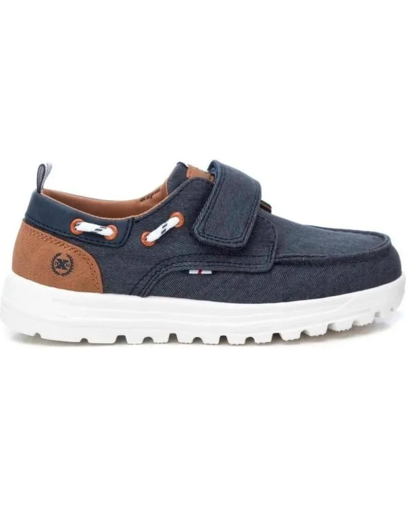 Zapatos XTI  de Niño SNEAKER LONA VELCRO  AZUL