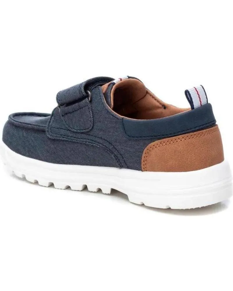 Zapatos XTI  de Niño SNEAKER LONA VELCRO  AZUL