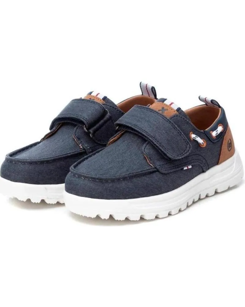 Zapatos XTI  de Niño SNEAKER LONA VELCRO  AZUL