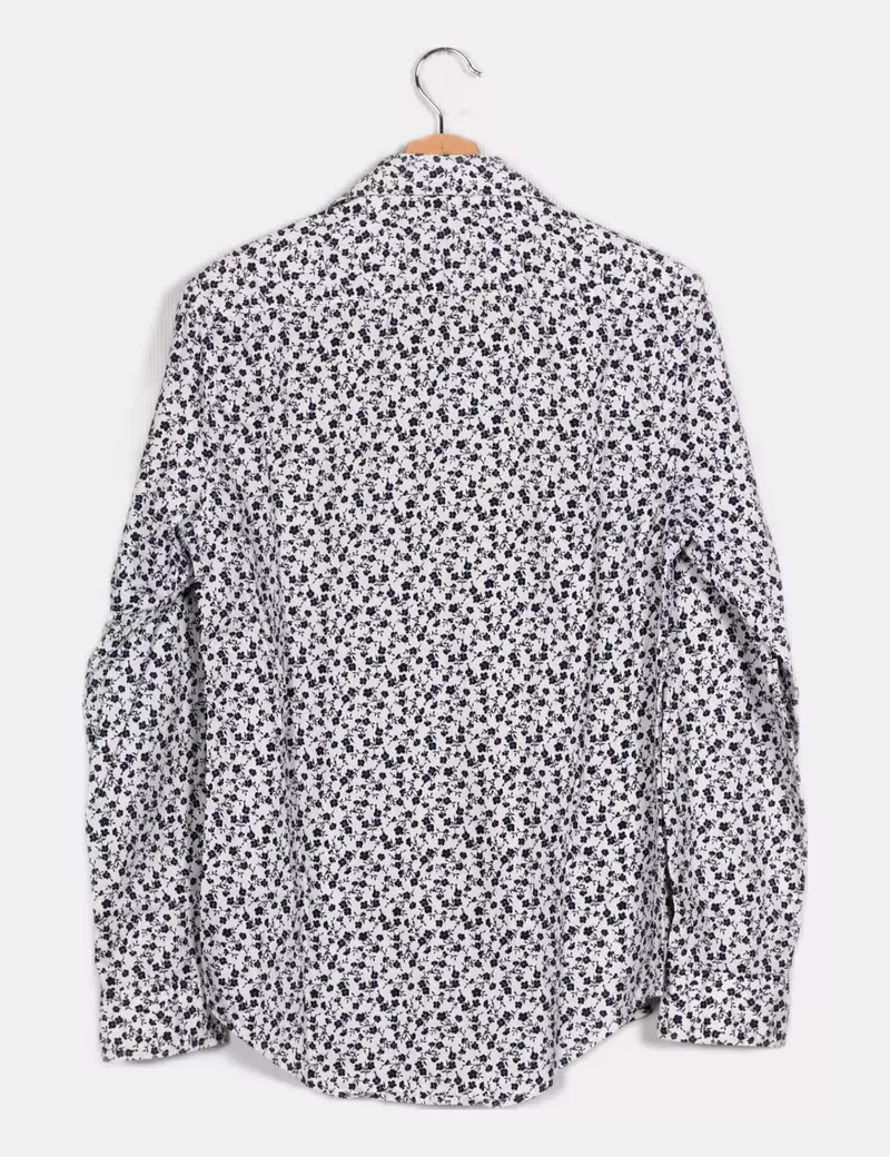 Zara Camisa blanca estampado floral