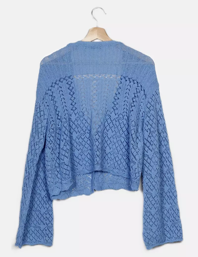 Zara Chaqueta de punto de punto