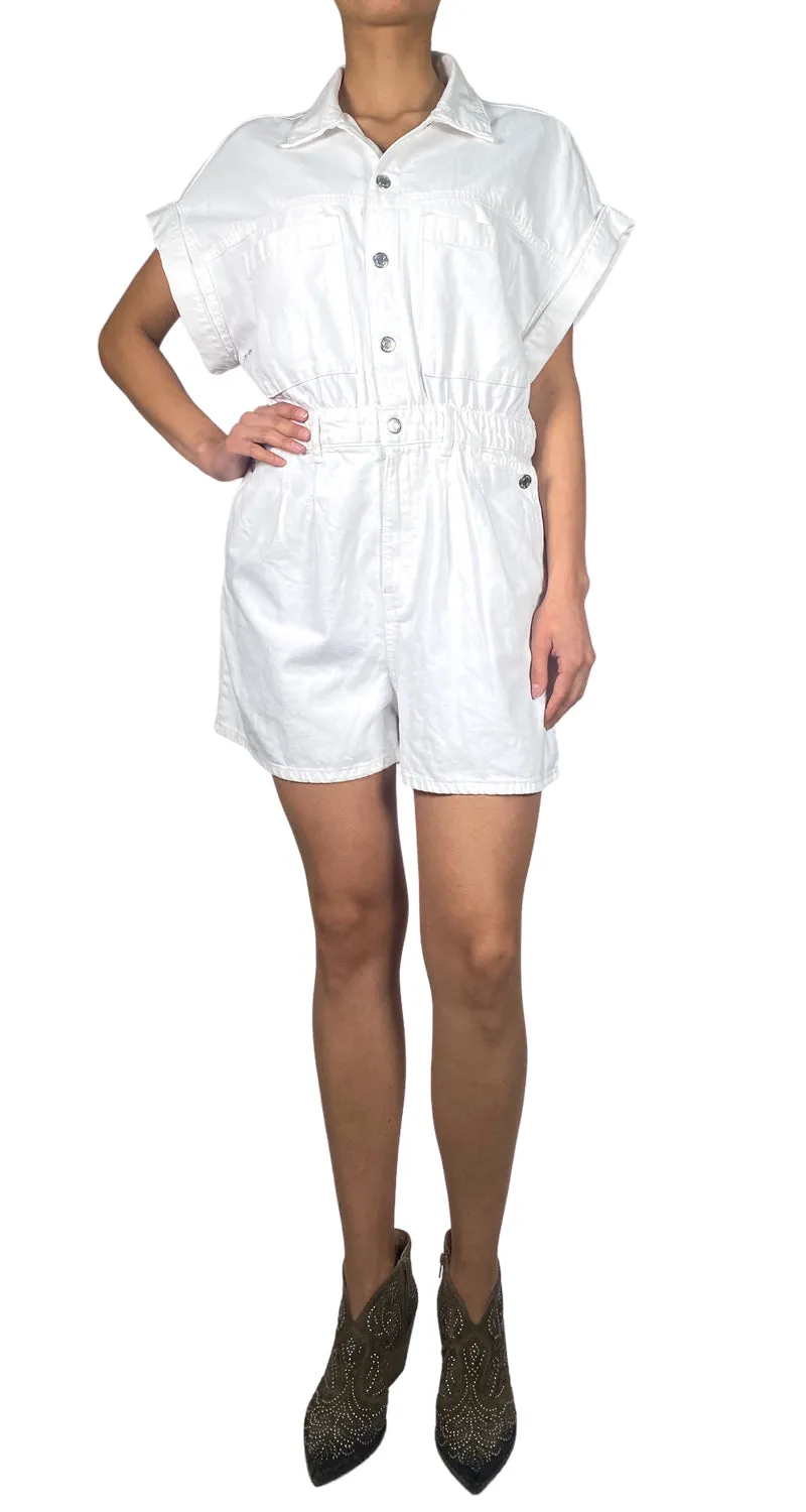 ZARA Enterito Denim Blanco